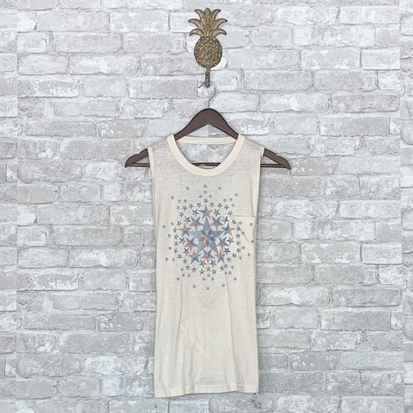 NWT Free People No Sweat Star Print Active Tank - Picture 2 of 6